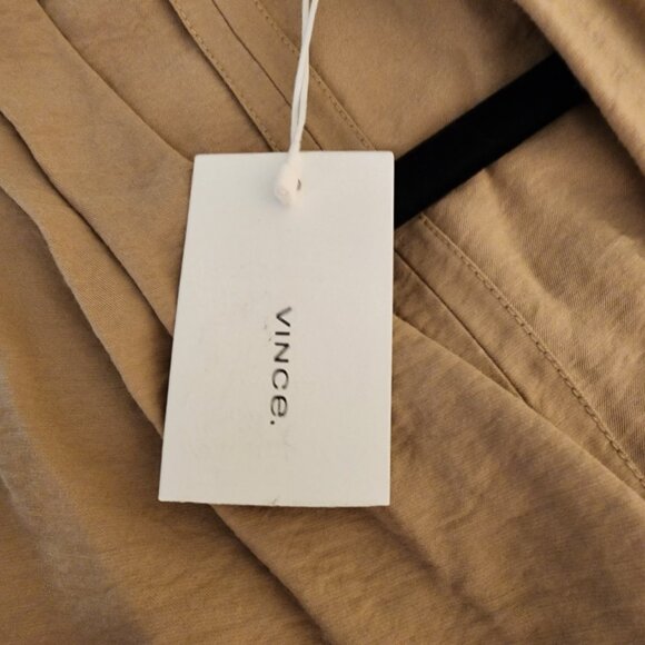 Vince Sleeveless Wrap Dress NWT Tan Small - Picture 9 of 12